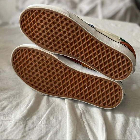 VANS Era Patchwork Shoes W8.5/M7 Multicolor Skateboard Sneakers Excellent - Picture 6 of 10